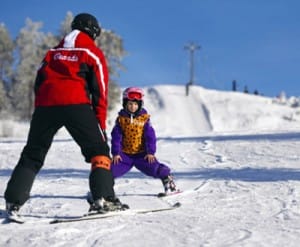 Winter in der schwedischen Ski-Lodge
