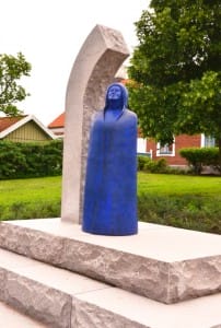 Skåne: Båstads Birgit in Blau lädt zum Besuch ein