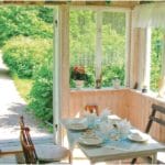 Ferienhaus Aneby, Küche mit Balkon