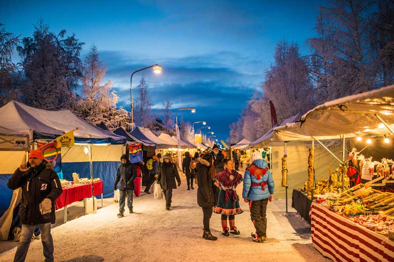 Wintermarkt in Jokkmokk