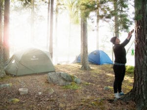 Das Jedermannsrecht erlaubt das Campen in der freien Natur.