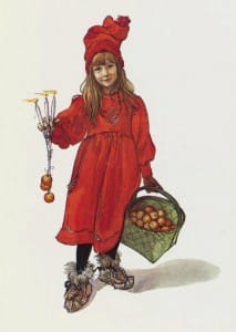 Carl Larssons Tochter Brita, eines seiner bekanntesten Gemälde. Bild aus Wikipedia
