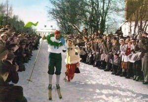Mora-Nisse als Sieger beim Wasalauf 1953. Bild aus Wikipedia. Fotograf unbekannt.